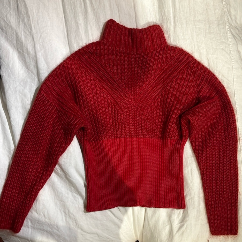 Iro Red Medford Sweater Size Small